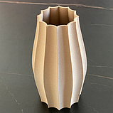 Сучасна ваза для квітів і сухоцвітів пластикова 18см, декоративна, настільна., фото 3