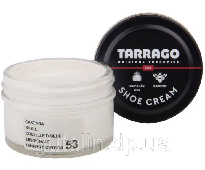 Крем для гладкої шкіри Tarrago Shoe Cream 50 мл колір яєчна шкаралупа (53)