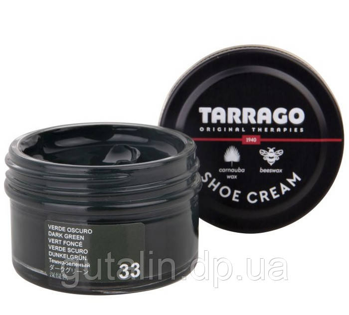 Крем для гладкої шкіри Tarrago Shoe Cream 50 мл колір темно зелений (33)