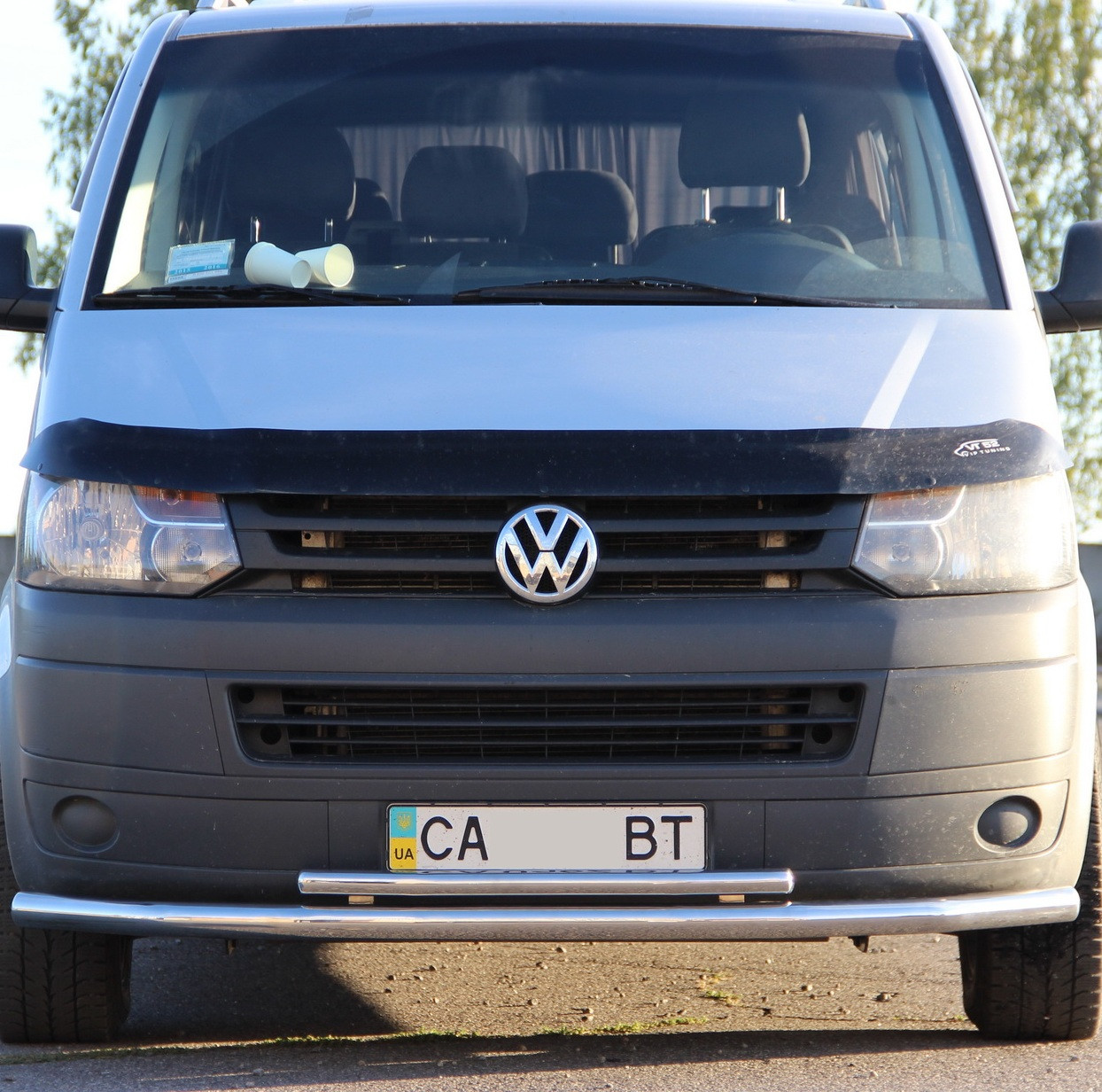 Кенгурник подвійний вус на Volkswagen Transporter T5/T6 (2003-2015)