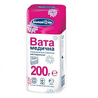 Вата медичнна гігієнічна "Білосніжка", нестерильна, "зиг-заг", 200г