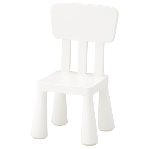 Дитячий стілець IKEA MAMMUT для/будинки/вулиці білий 403.653.71