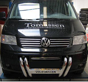 Кенгурник баранячі рожі на Volkswagen Transporter T5/T6 (2003-2015)
