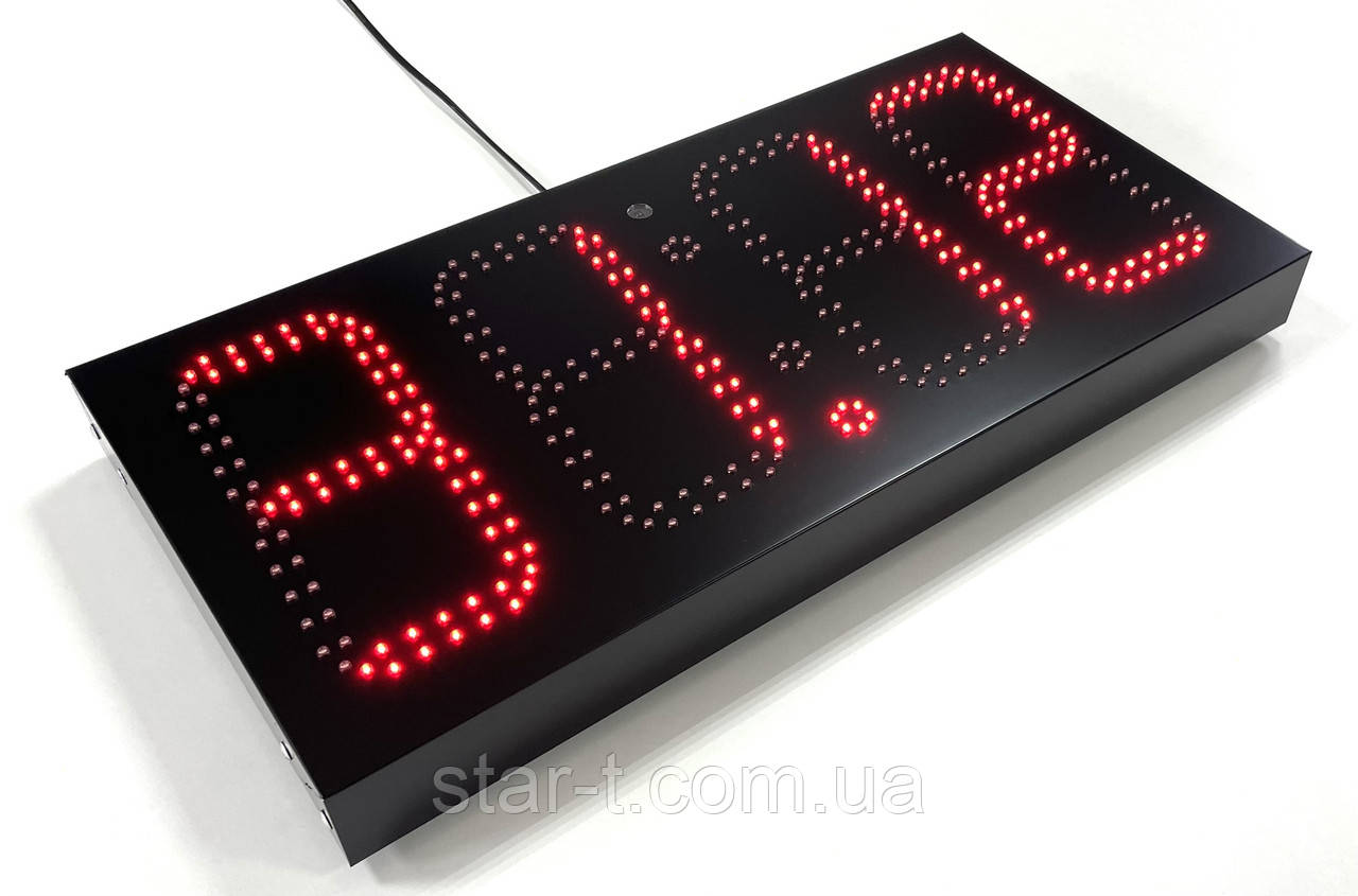 Светодиодные яркие уличные часы, размером 600х300мм - фото 6 - id-p565552786
