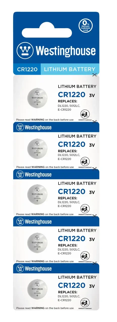 Літієва батарейка Westinghouse Lithium CR1220