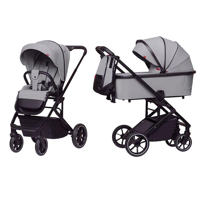 Коляска універсальна CARRELLO Alfa+ CRL-6507 (2in1) Cloud Grey, фото 1