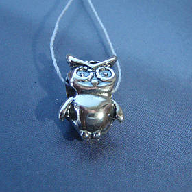 Шарм срібний Сова для браслета Пандора