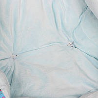 Лежак для котів собак круглий Lesko SY-2022-1208-97 Blue Owl M 50*18 см 7 шт., фото 4