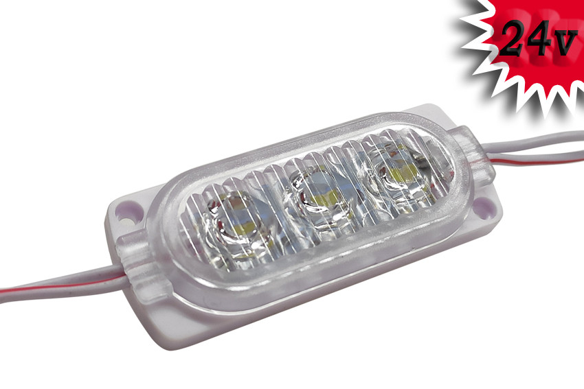 Світлодіодний модуль 24V 3 SMD 2835 (60mm*23mm) білий, фото 1