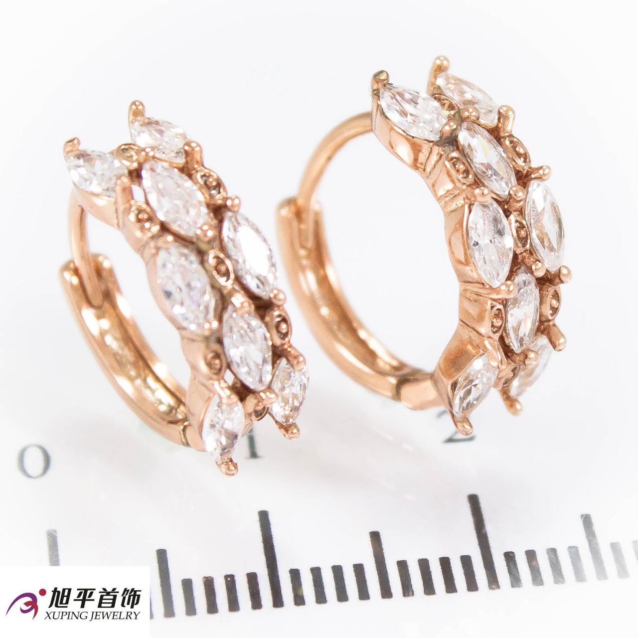 Сережки Xuping 1,6 см (Медичне золото) 624848