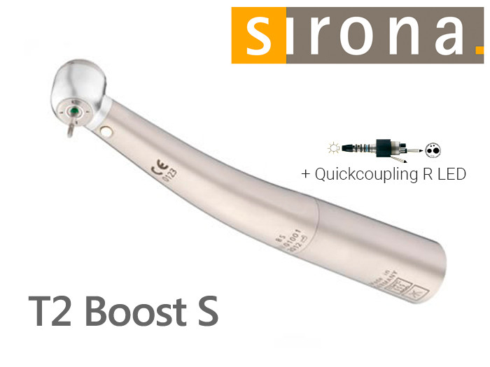 Наконечник турбінний T2 Boost S (Sirona), зі світловодом