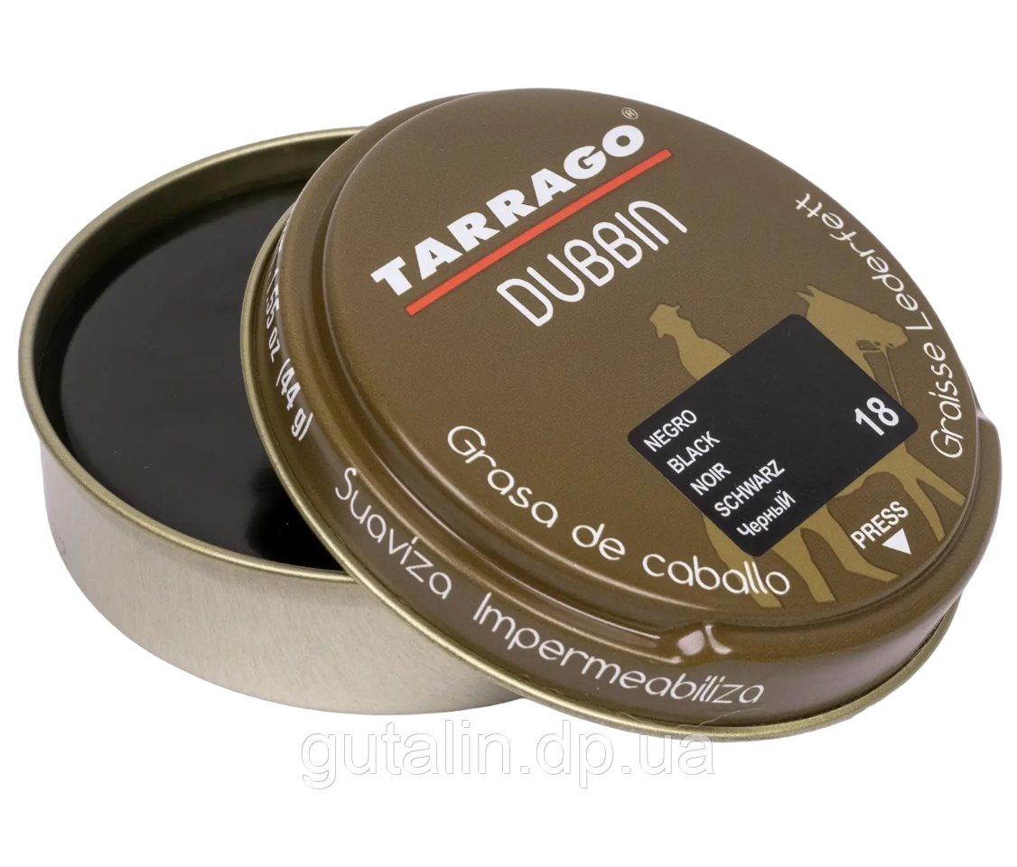 Захисний жир для гладкою і жированной шкіри Tarrago Dubbin Tin чорний 50мл
