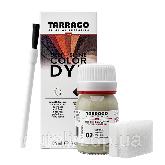 Барвник для гладкої шкіри та текстилю Tarrago Color Dye 25 мл колір блідо сірий (02)