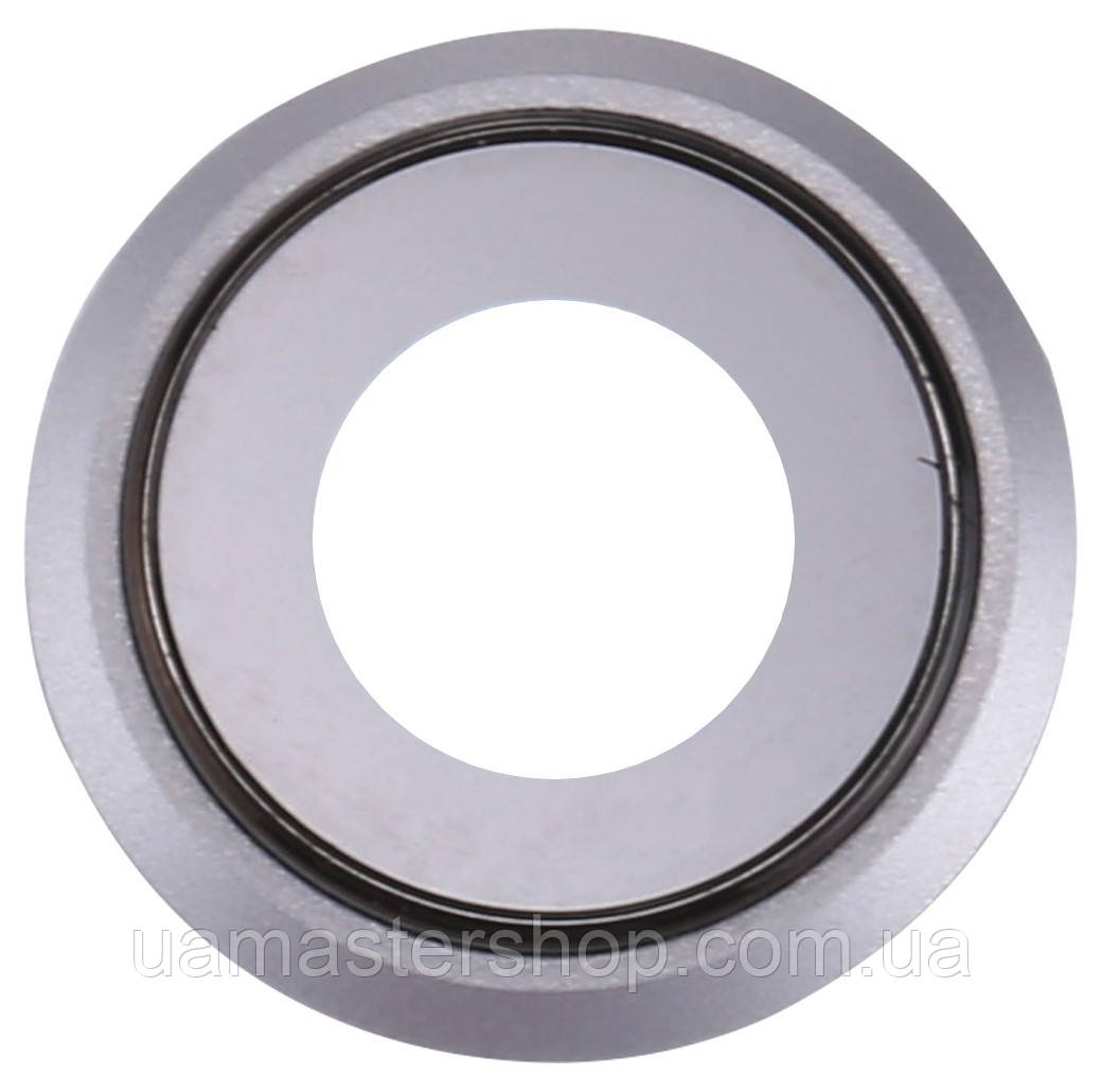 Скло камери iPhone 8/SE 2020 сріблясте + кільце, фото 1