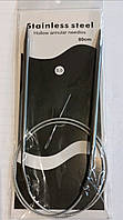 Спицы для вязания круговые на тросике 80см, Ø - 5,0 мм