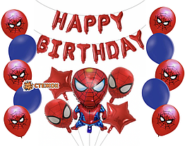 Готовий набір для фотозони Людина Павук червоний