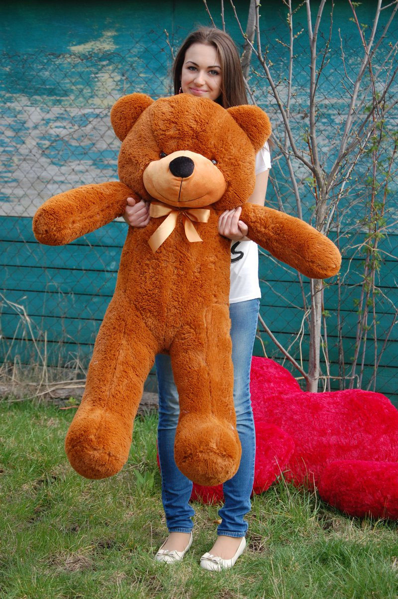 Ведмедик плюшевий коричневий 140 см