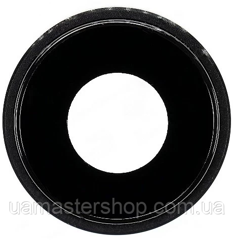 Скло камери iPhone XR чорне + кільце, фото 1