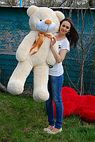 Мишка плюшевый персиковый 140 см медведь подарок на День Рождения