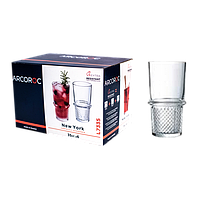 Набор высоких стаканов New York Arcoroc 350 мл 6 шт(L7335) Оригинал