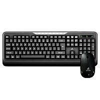 Комплект беспроводной клавиатуры и мыши JEQANG, черный