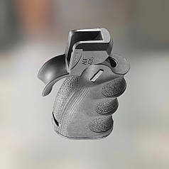 Рукоятка пістолетна для AR15 FAB Defence (AGF-43S), чорна, складана, прогумована з відсіком для зберігання (AGF43SB)