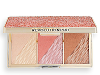 Revolution Pro Crystal Luxe Палетка для макіяжу обличчя "Rose Fresco"