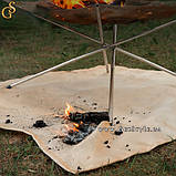Килимок вогнестійкий Bedding Coals 100 см чохол для зберігання, фото 6