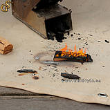 Килимок вогнестійкий Bedding Coals 100 см чохол для зберігання, фото 2