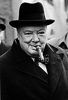 Винстон Черчиль - ретро постер