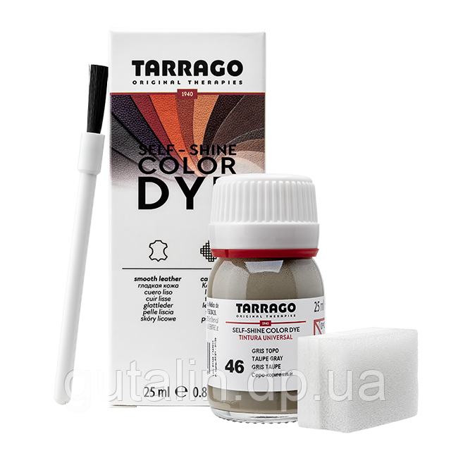 Барвник для гладкої шкіри та текстилю Tarrago Color Dye 25 мл колір сіро-коричневий (46)