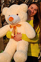 Ведмедик плюшевий м'який іграшковий Тедді кремовий 120 см для дитини