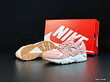 Жіночі кросівки Nike Huarache замшеві текстильні стильні молодіжні рожеві білі, фото 5