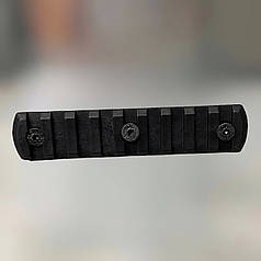 Планка Picatinny для кріплення на M-LOK, Чорна, DLG TACTICAL (DLG-112-black) 9 Slots, планка Пікатінні для M-LOK 9 слотів