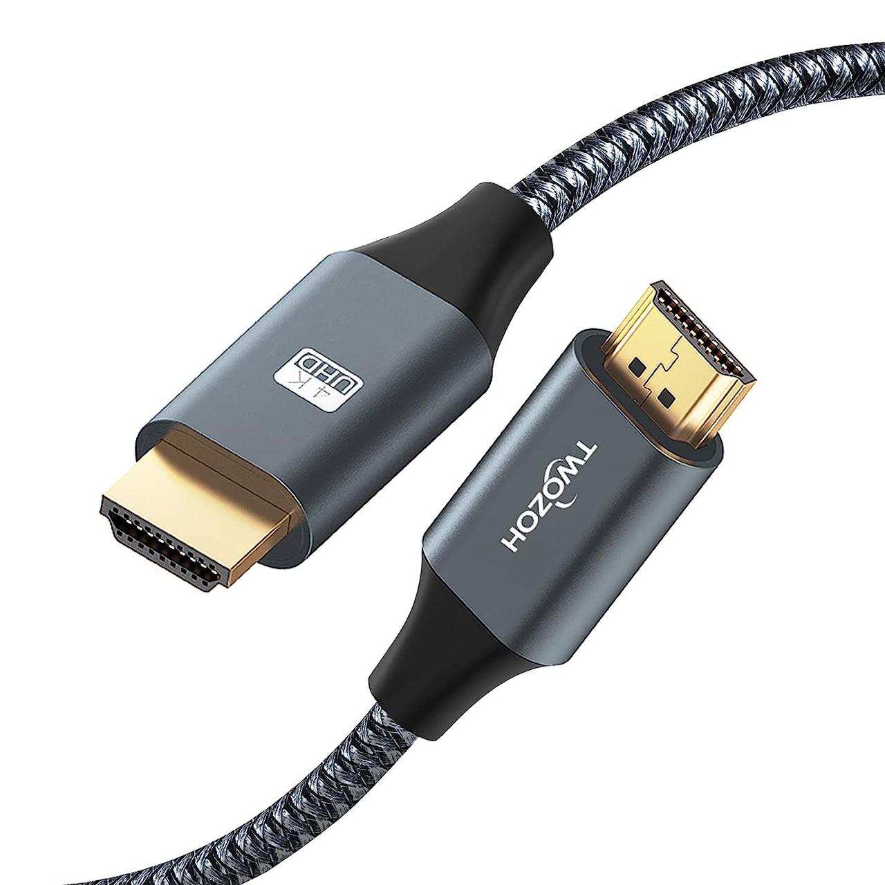Кабель Twozoh 4K HDMI 10M HDMI кабель 2.0 високошвидкісний 1080P 720P Сумісний з PS5, PS3, PS4, ПК, проектором, HDTV, Xbox, фото 1