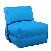 Бескаркасное кресло раскладушка Tia-Sport 210х80 см голубой (sm-0666-21) PK, код: 6537817