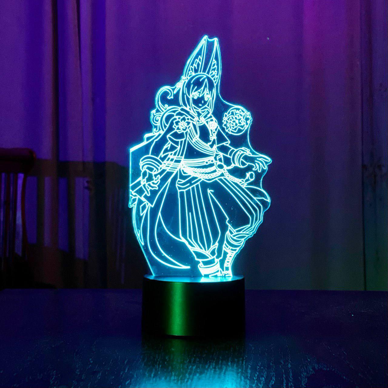 3D світильник нічник з пультом GENSHIN IMPACT "Тігнарі" 3DTOYSLAMP, фото 1