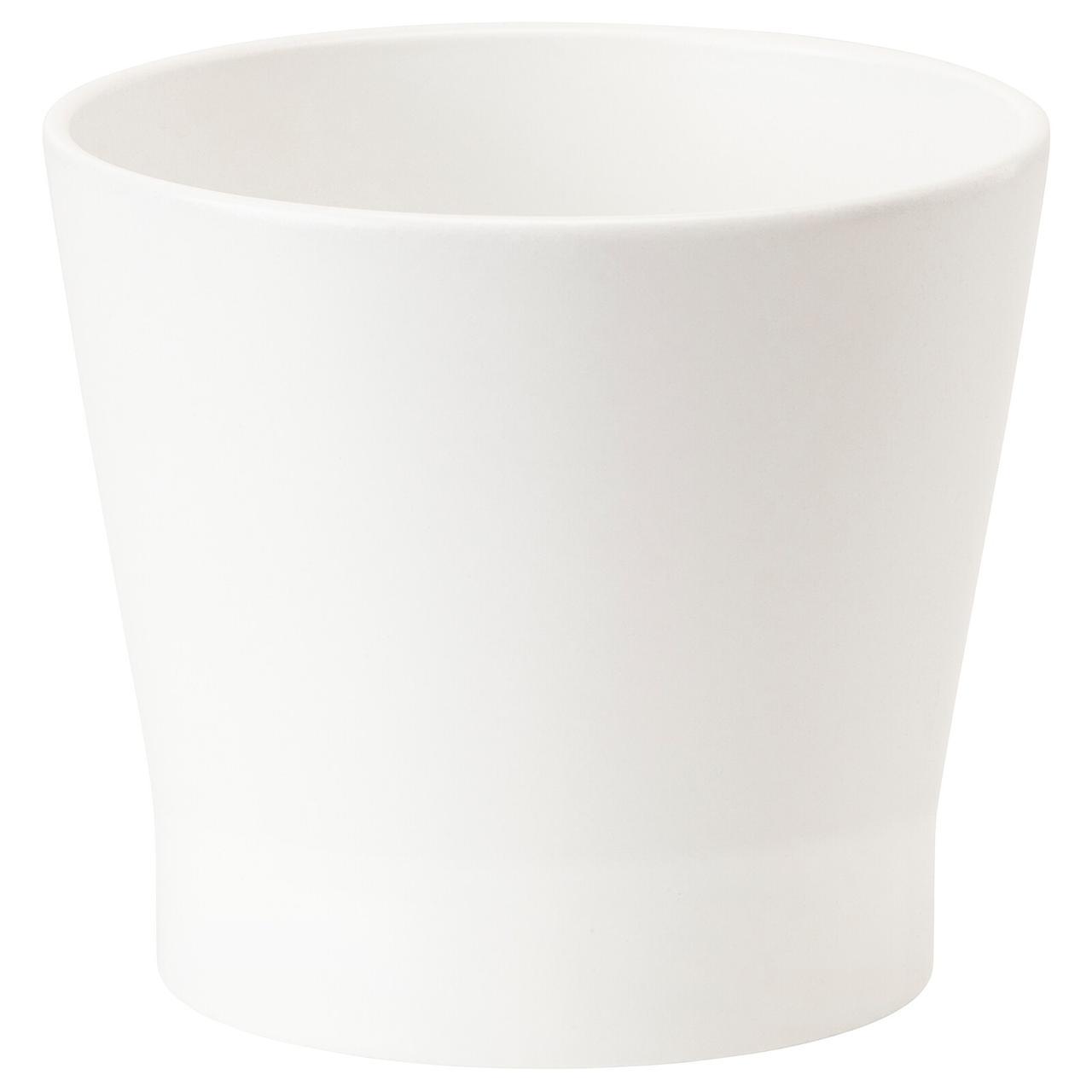 Кашпо IKEA PAPAJA білий 13 см 804.217.04, фото 1
