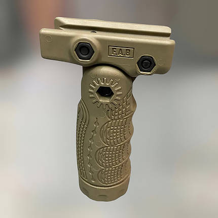 Рукоятка передня FAB Defence T-FL, складана (7 позицій), колір Койот, рукоятка перенесення вогню на Picatinny, фото 1