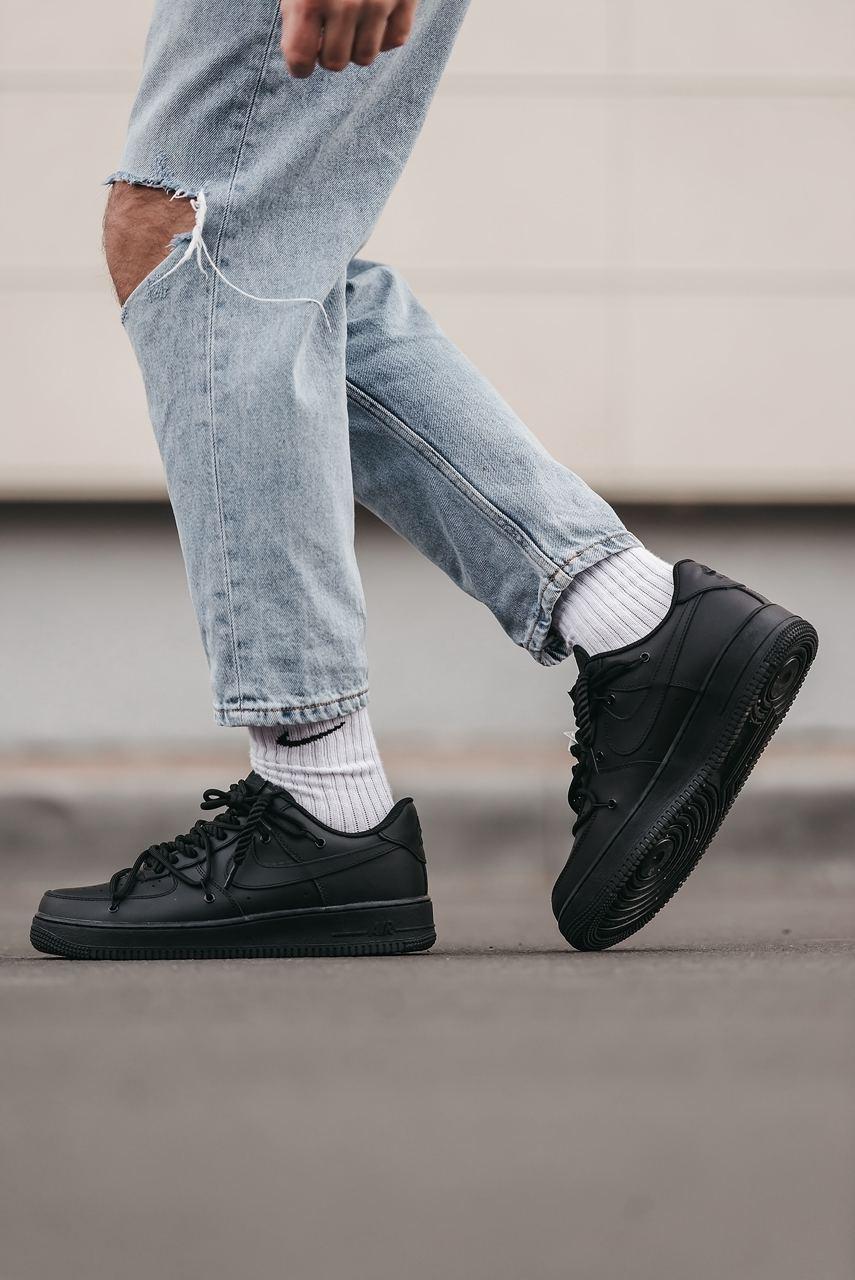 Custom black nike air force 1 cheap