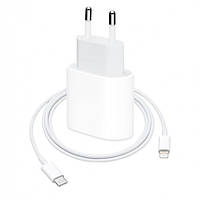 Комплект швидкої зарядки для iPhone (Адаптер живлення 20W та кабель USB-C - Lightning)