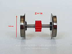 Комплект колісних пар 4шт тепловоза серії NS 2200 (Roco 63926) масштабу 1:87, H0