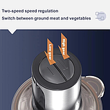 Кухонний блендер RAF R.7019 2L 1000 Вт, Подрібнювач продуктів, Блендер-чопер, фото 4