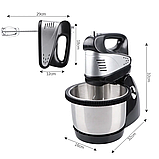 Стаціонарний міксер - тістоміс RAF R.6661, Міксер з чашею, Тістомішалка, фото 3