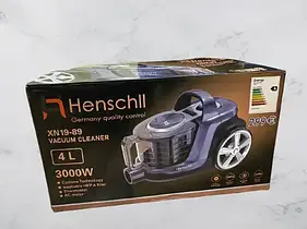 Пилосос колбовий Henschll XN 19 - 89 Контейнерний пилосос циклонного типу без мішка для збору пилу. колір синій