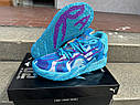 Eur36-46 чоловічі дитячі кросівки Puma MB.03 блакитні баскетбольні, фото 4