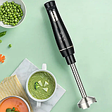 Блендер занурювальний RAF R.345B 800Вт, Подрібнювач продуктів, Кухонний стаціонарний блендер, фото 7