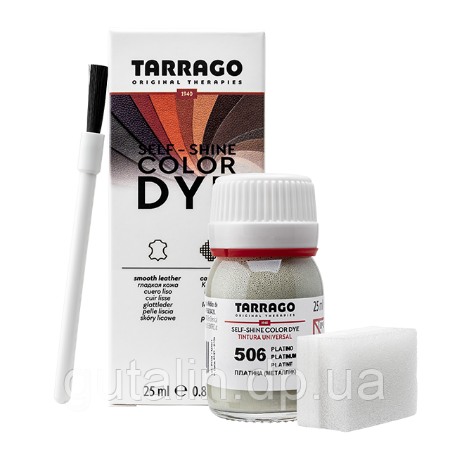 Барвник для гладкої шкіри та текстилю Tarrago Color Dye 25 мл колір платиновий (506)