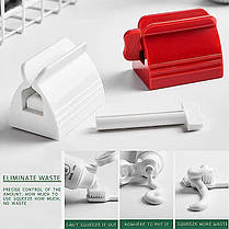 Прес видавлювач для зубної пасти і крему ProZone Standing Tube, Кремовижималка для косметики або пасти, фото 2