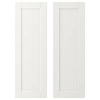 Дверь IKEA СМОСТАД, белый, с рамой, 30x90 см, 904.341.74